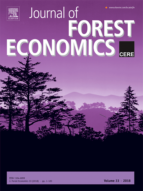 Go to journal home page - Journal of Forest Economics